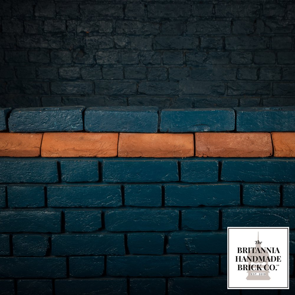 2 1/2" Plinth Stretcher Handmade Red Brick, Period Style Plinth Bricks