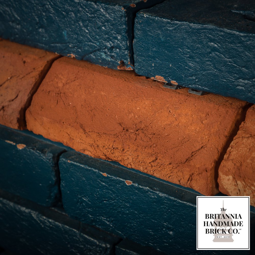 2 3/4" Plinth Stretcher Handmade Red Brick, Period Style Plinth Bricks