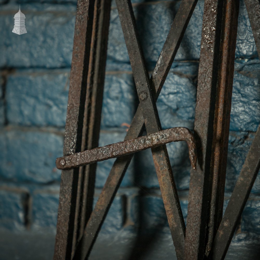 Security Concertina Shutters, Pair of Victorian Wrought Iron gates with Arrowhead Finials