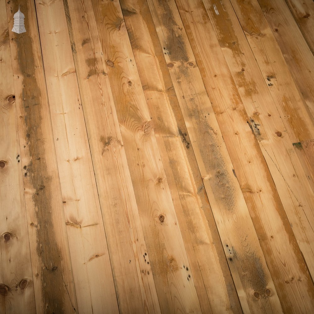 Re-sawn Pine Floorboards, 49.5 Square Metres