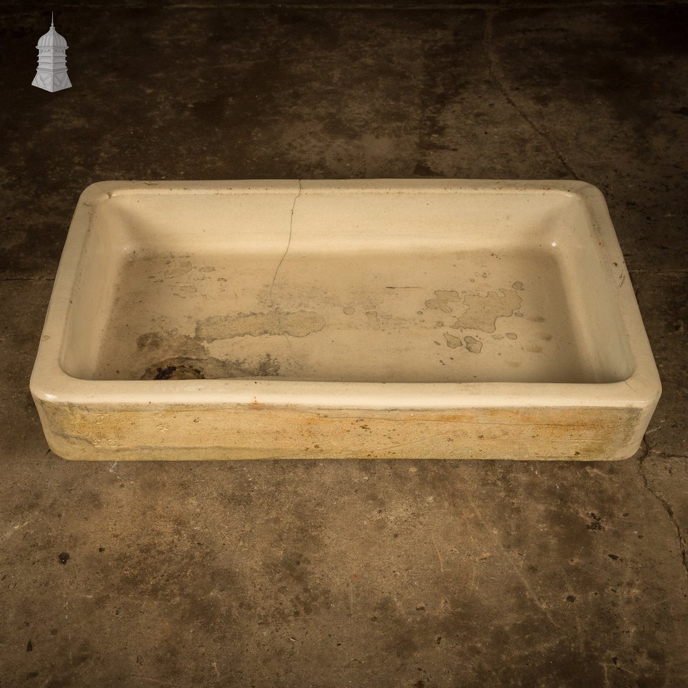 Cane Trough Sink, Shallow Fluted Planter.