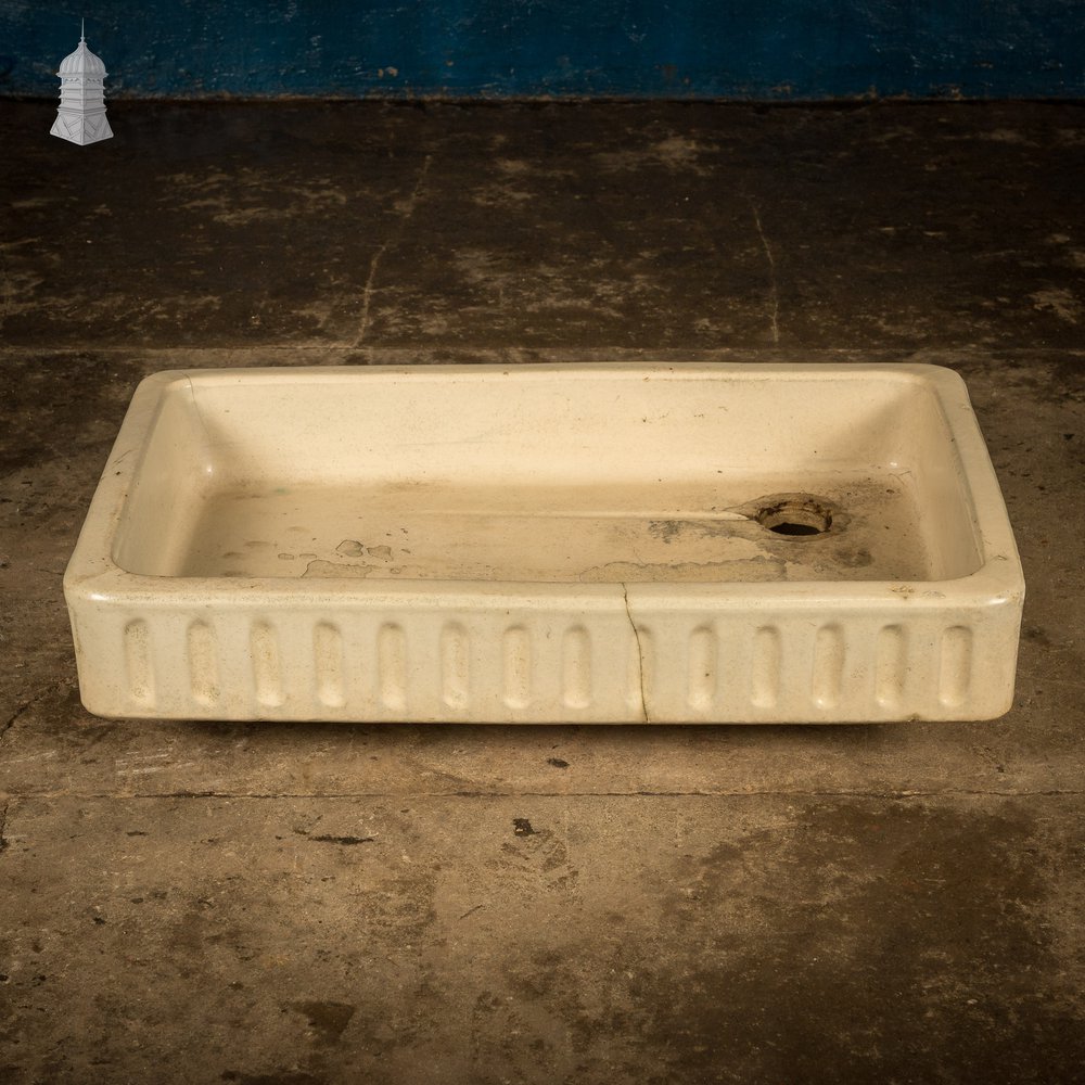 Cane Trough Sink, Shallow Fluted Planter.