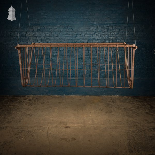 Iron Hay Rack, Large Bygone Animal Feeder