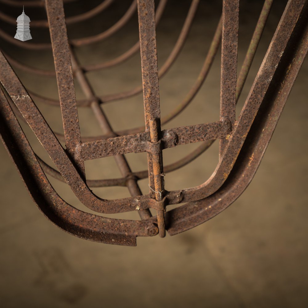 Iron Hay Rack, Large Bygone Animal Feeder