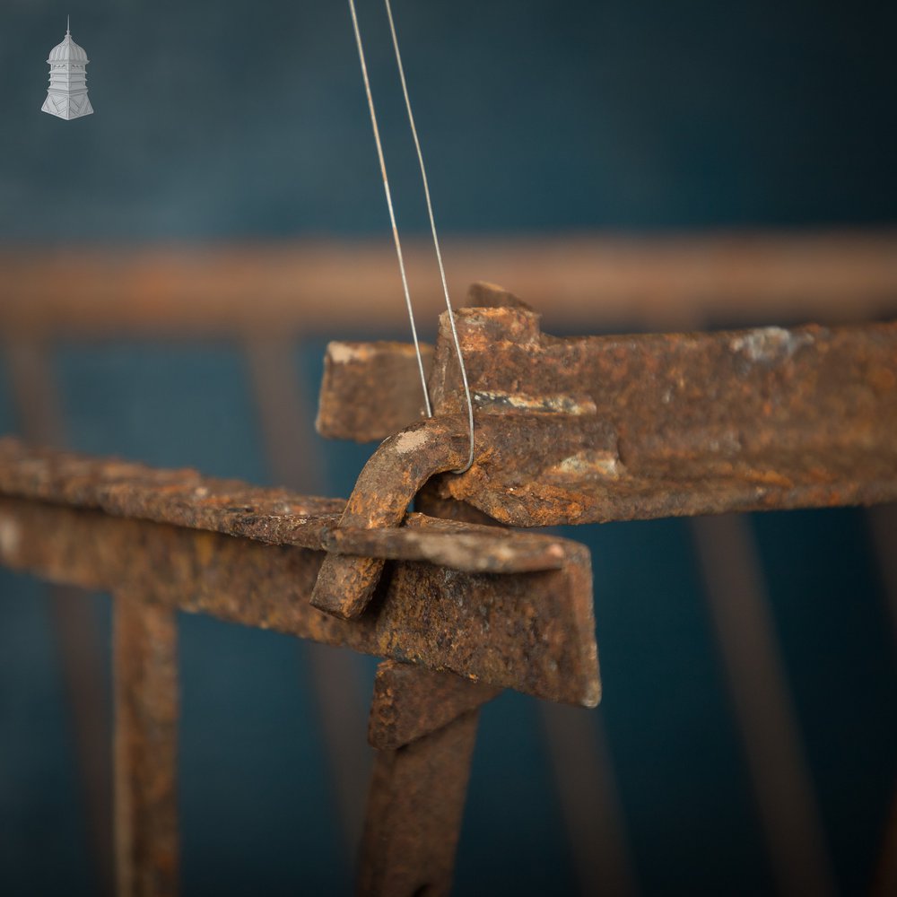 Iron Hay Rack, Large Bygone Animal Feeder
