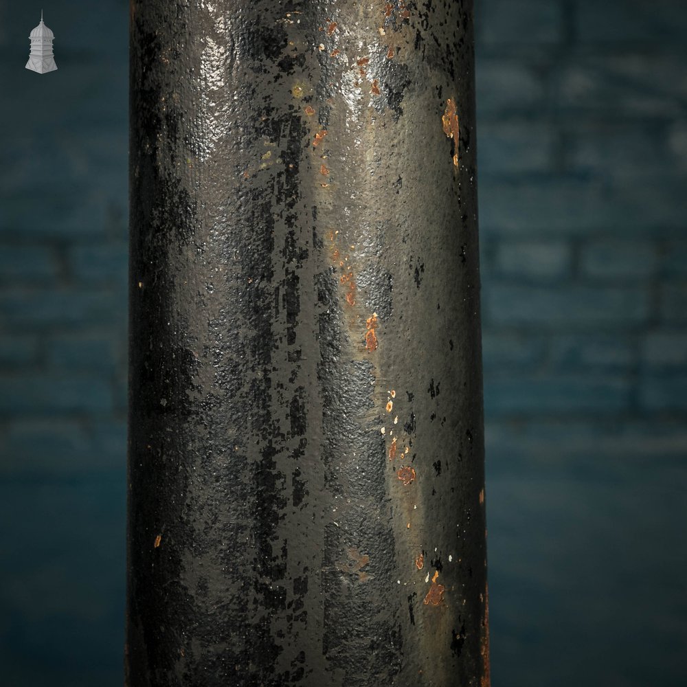 Cast Iron Columns with a Bicycle Plaque