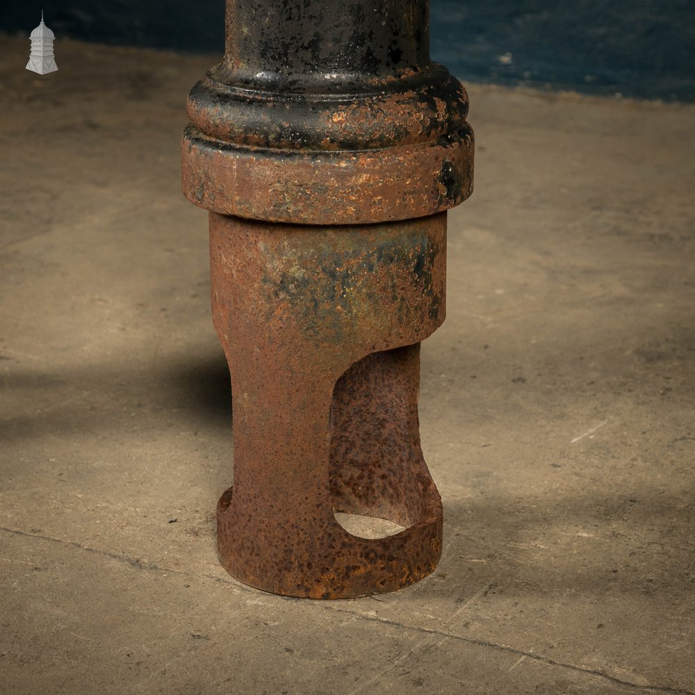 Cast Iron Columns with a Bicycle Plaque