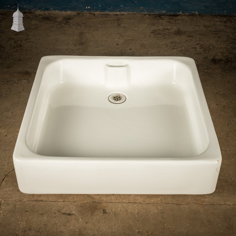 Square Shower Tray, Reclaimed Royal Doulton