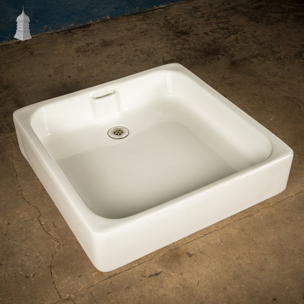 Square Shower Tray, Reclaimed Royal Doulton