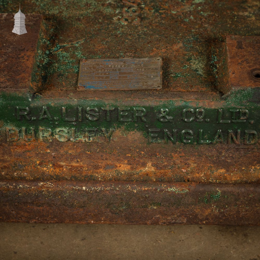 Industrial Machine Base by R. A. Lister & Co, Cast Iron