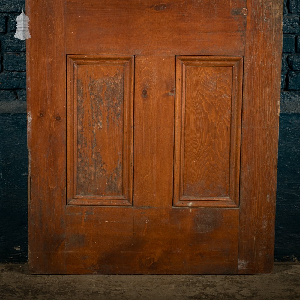 Half-Glazed Door – Diamond Pattern Leaded Glass, Moulded Panels