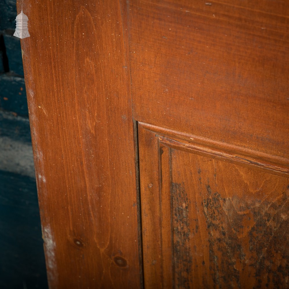 Half-Glazed Door – Diamond Pattern Leaded Glass, Moulded Panels