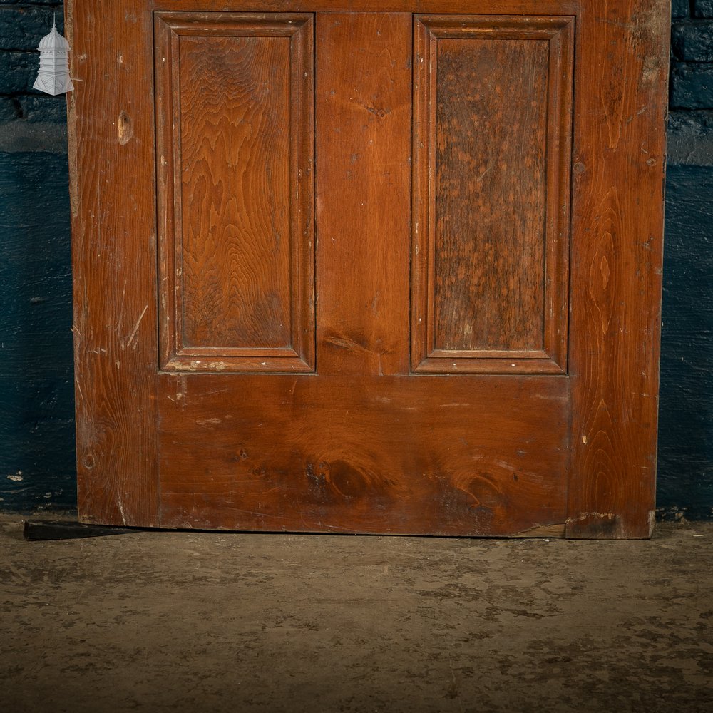 Half-Glazed Door – Diamond Pattern Leaded Glass, Moulded Panels