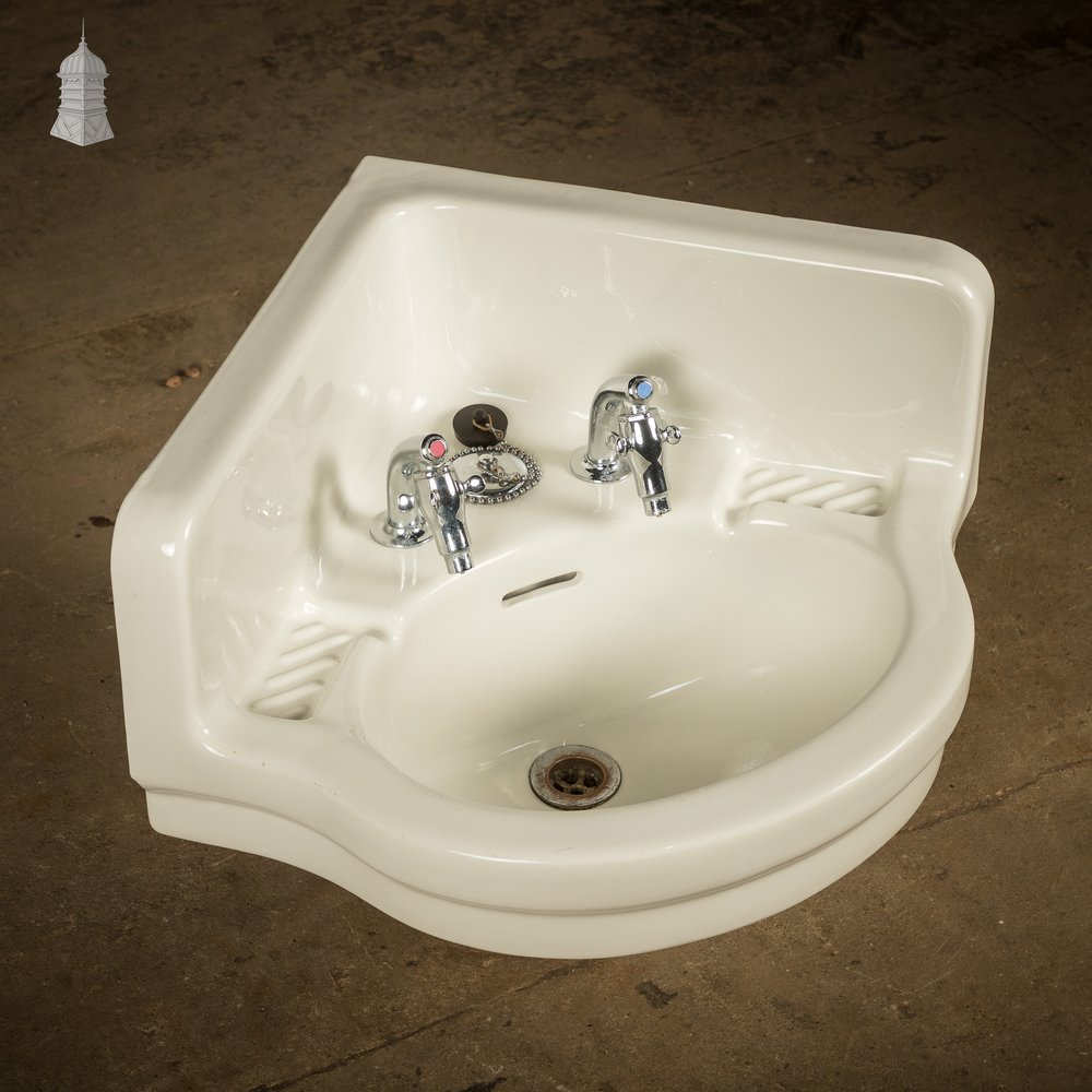Corner Basin, Traditional Style, fitted with Supataps