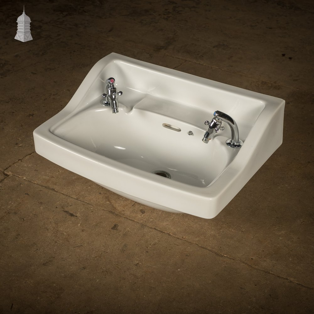 Wall-Mounted Basin by Johnson Bros. with Supataps