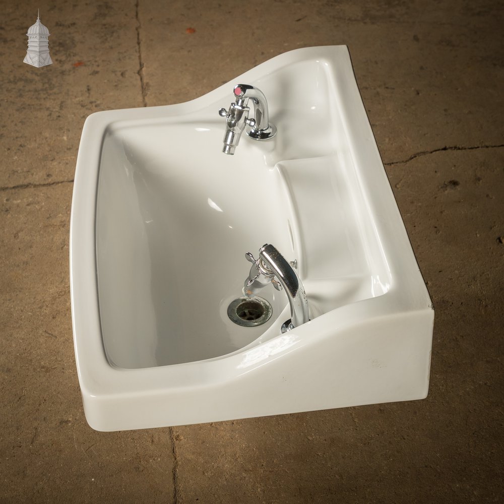 Wall-Mounted Basin by Johnson Bros. with Supataps