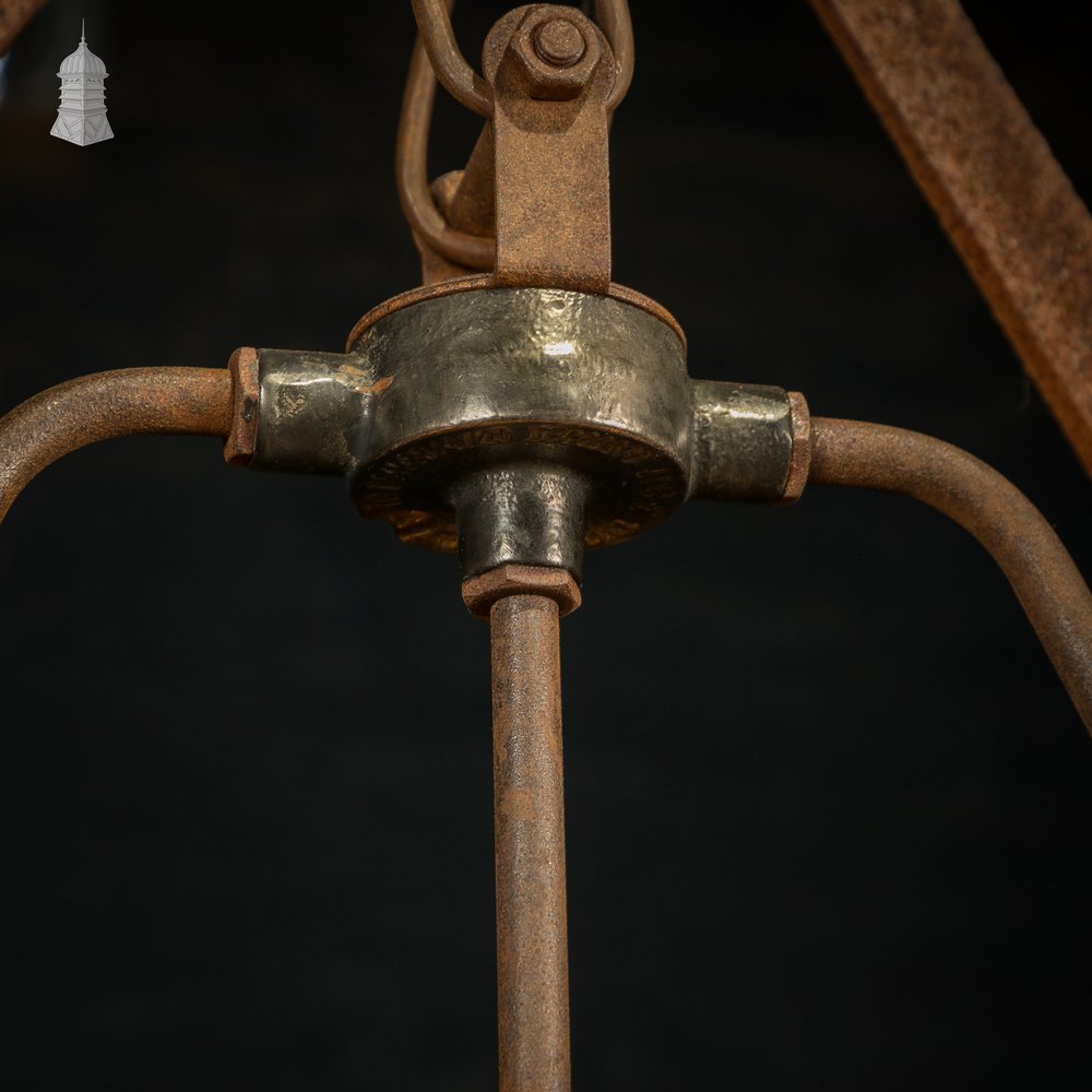 Pendant Light Fixture - Repurposed Bygone Hay Grab