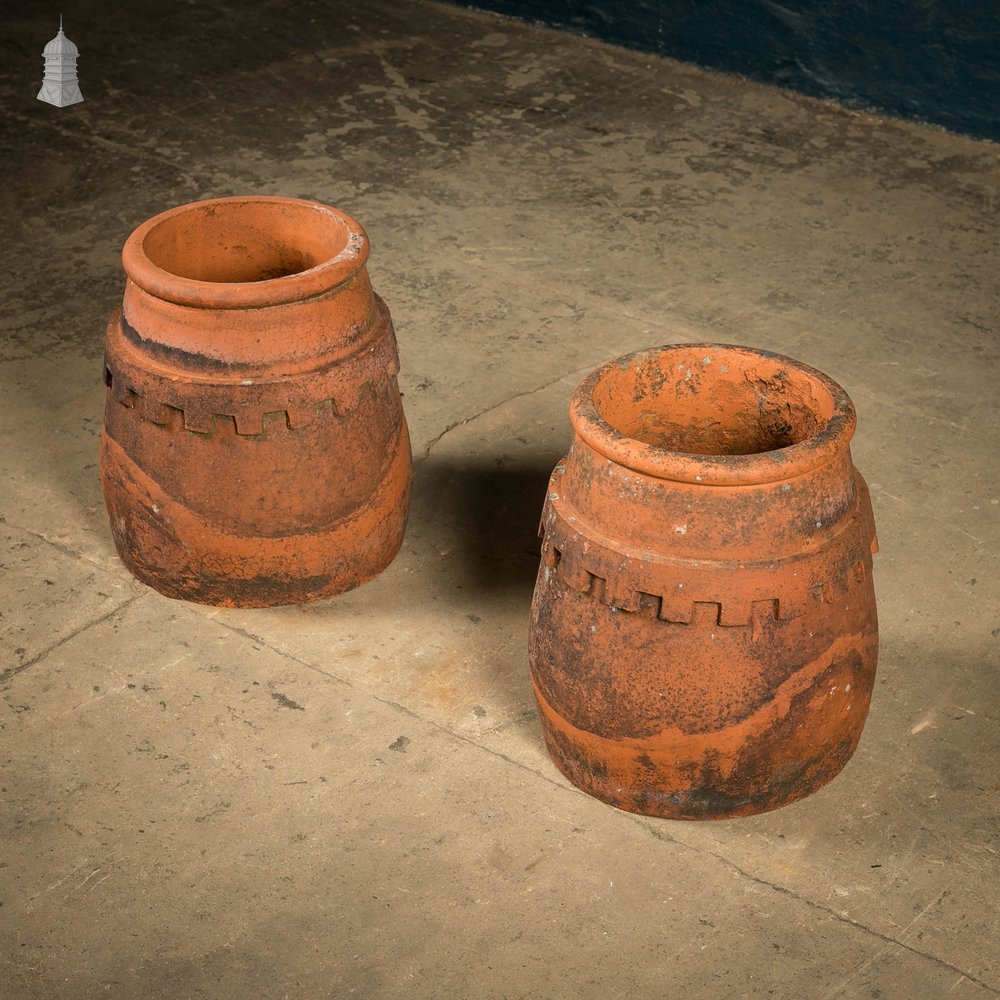 Terra Cotta Planter, Pair