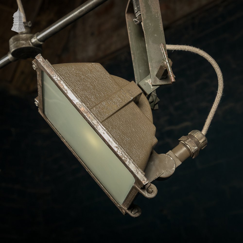 Repurposed Industrial Spotlights