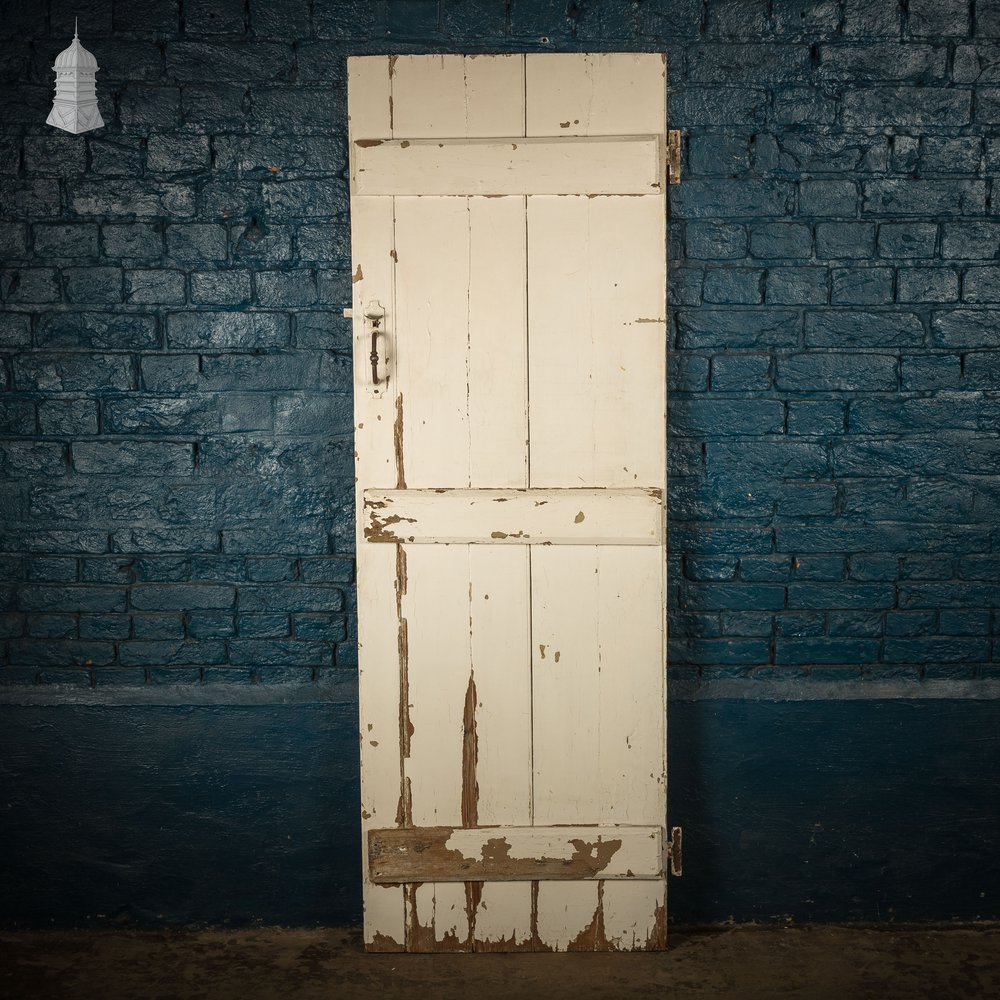 Ledged Plank Cottage Door, Reclaimed Distressed Paint