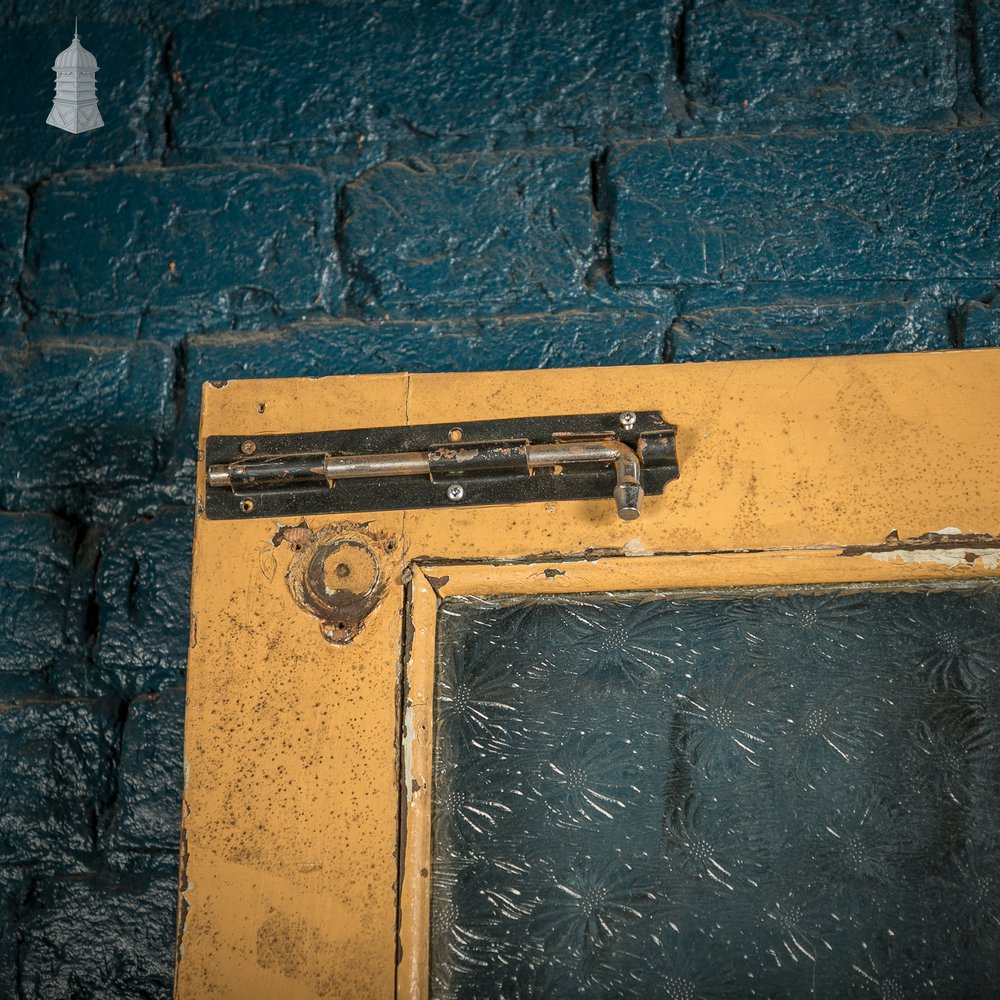 Glazed Paneled Door, With Door Hardware and Textured Glass