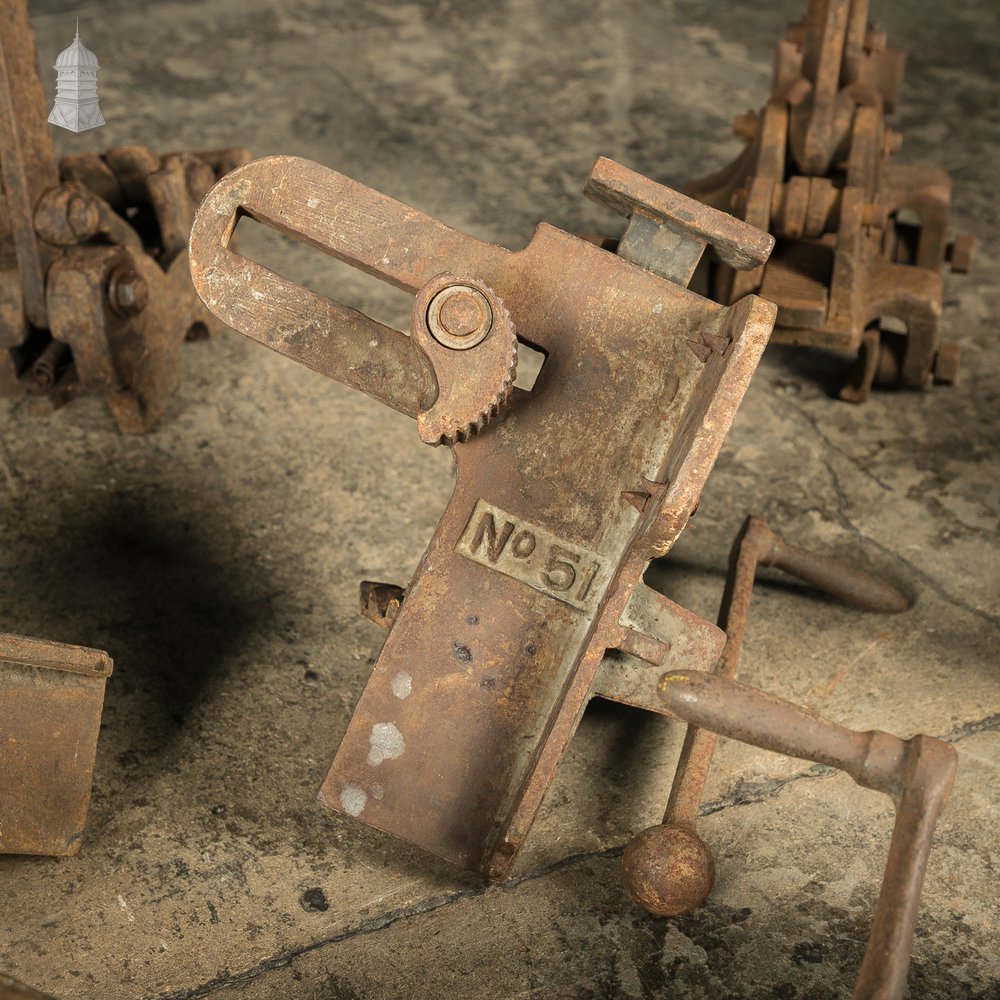 Batch of 11 19th C Carpenters Floorboard Clamps