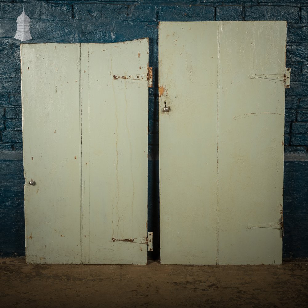 Pine Cupboard Doors, Reclaimed Plank and Ledge, Painted