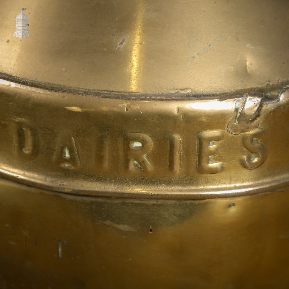 Brass Milk Churn, United Dairies Wholesale Ltd.