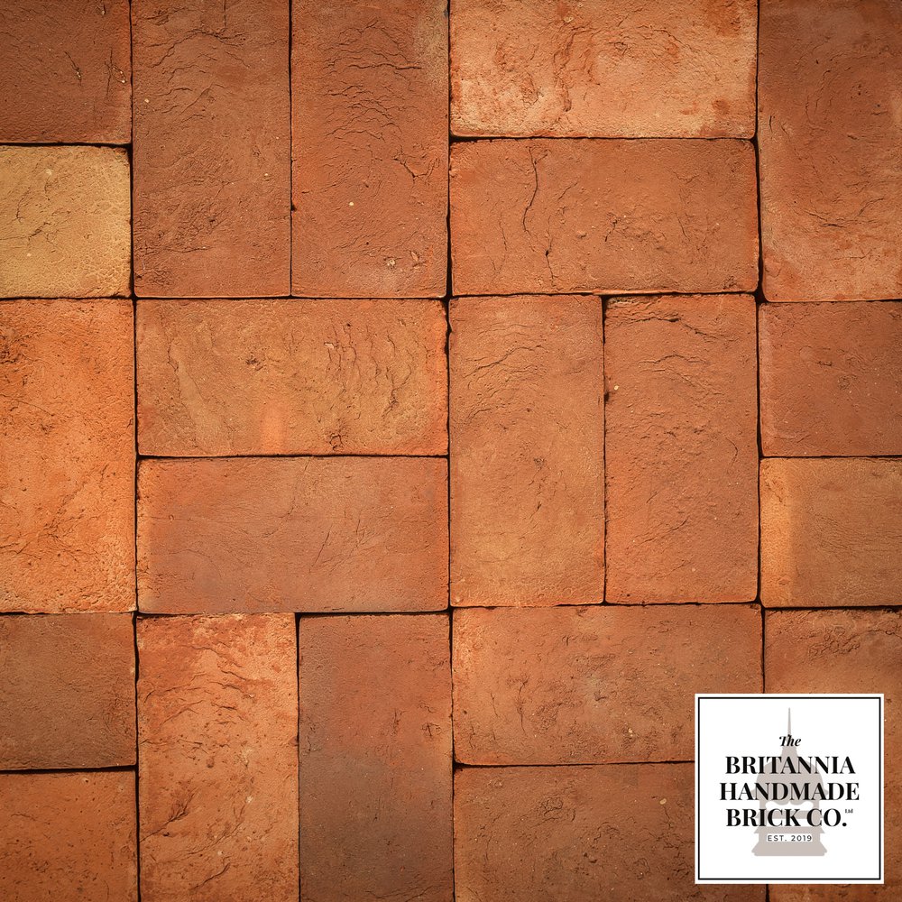 10 x 5" Handmade Red Floor Brick, 254 x 127 x 40mm