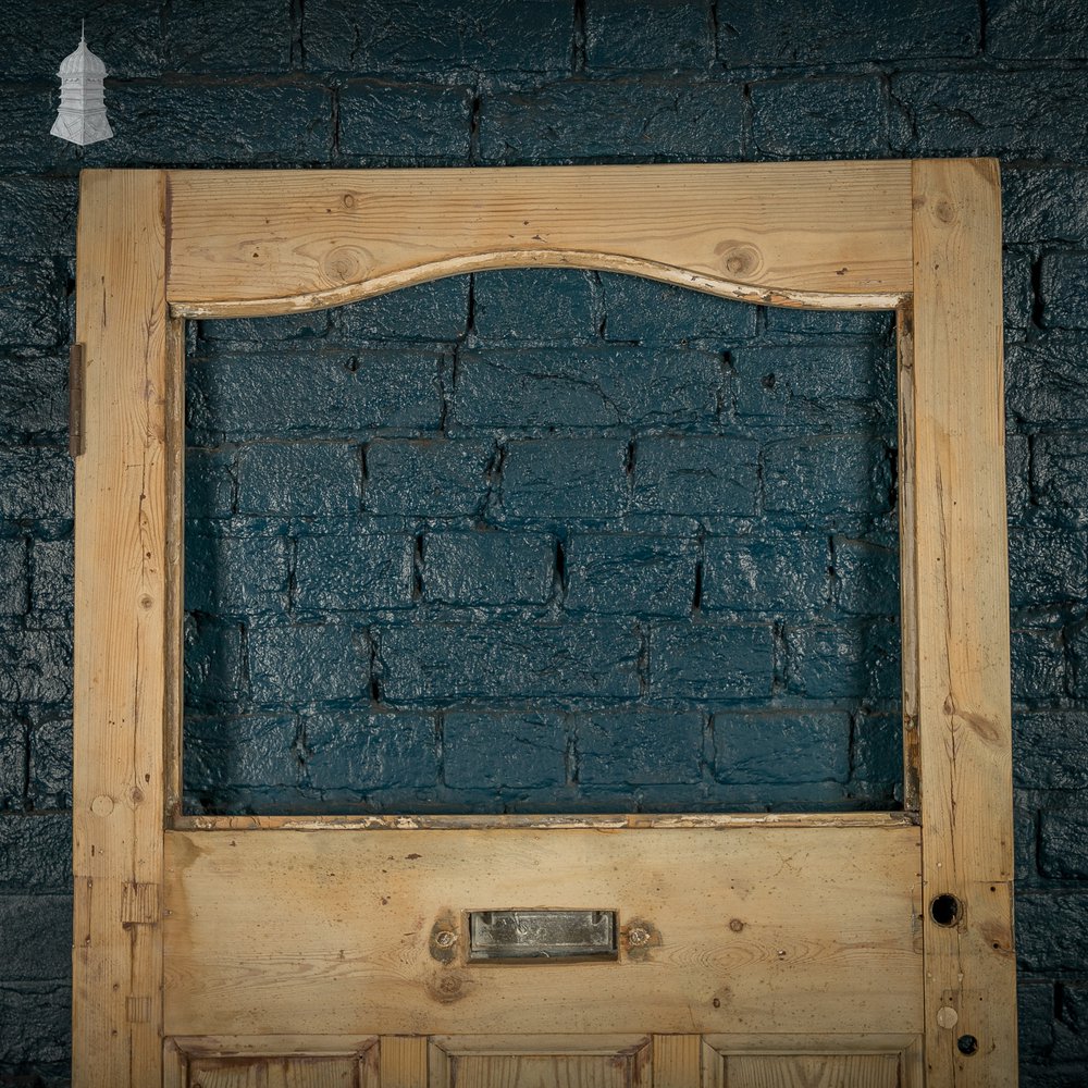 Glazed Paneled Door, 4 Panel, with Letterbox