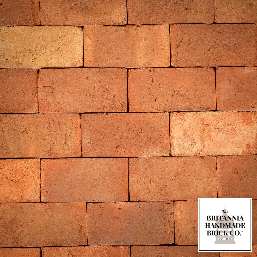 10 x 5" Handmade Red Floor Brick, 254 x 127 x 40mm