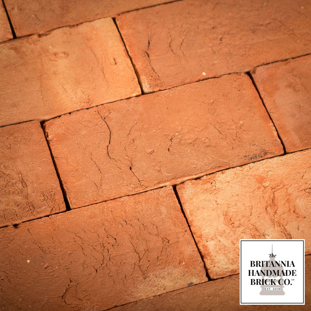 10 x 5" Handmade Red Floor Brick, 254 x 127 x 40mm