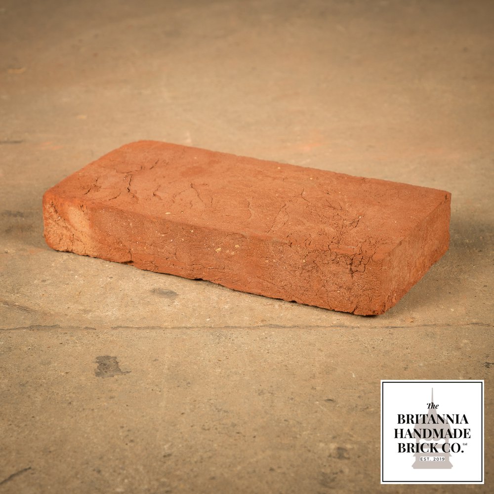 10 x 5" Handmade Red Floor Brick, 254 x 127 x 40mm