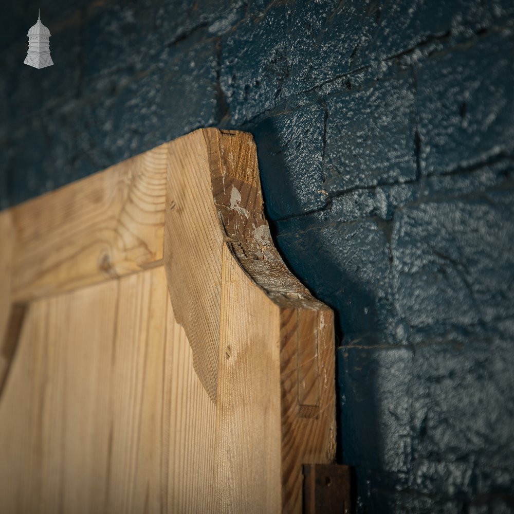 Pine Paneled Door, 2 Panel Door with Mouled Corners