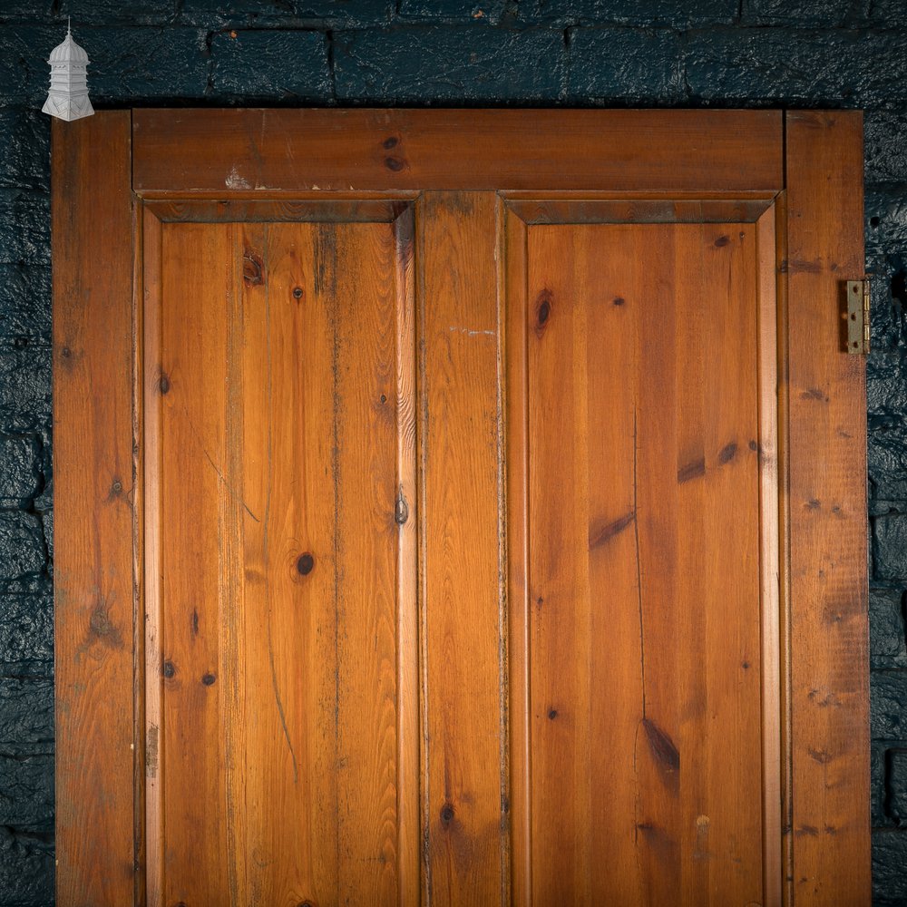 4-Panel Pine Door – Moulded Panels, Stained Finish