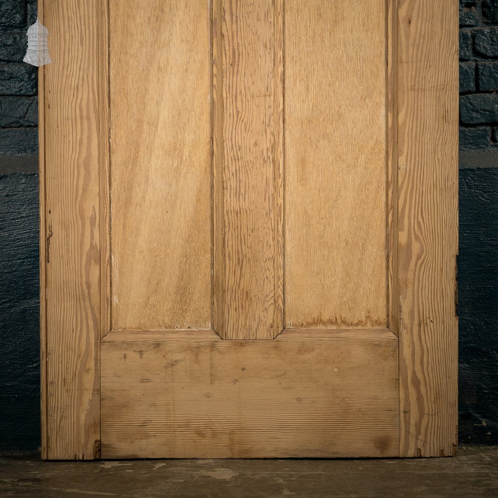 Glazed Pine Door, 4 Panels, 2 with textured glazing