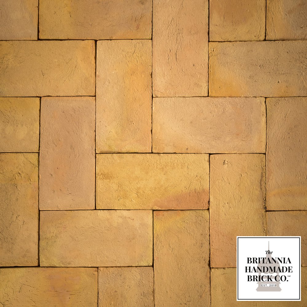 12 x 6" Buff Floor Brick, Period Style Handmade Paver