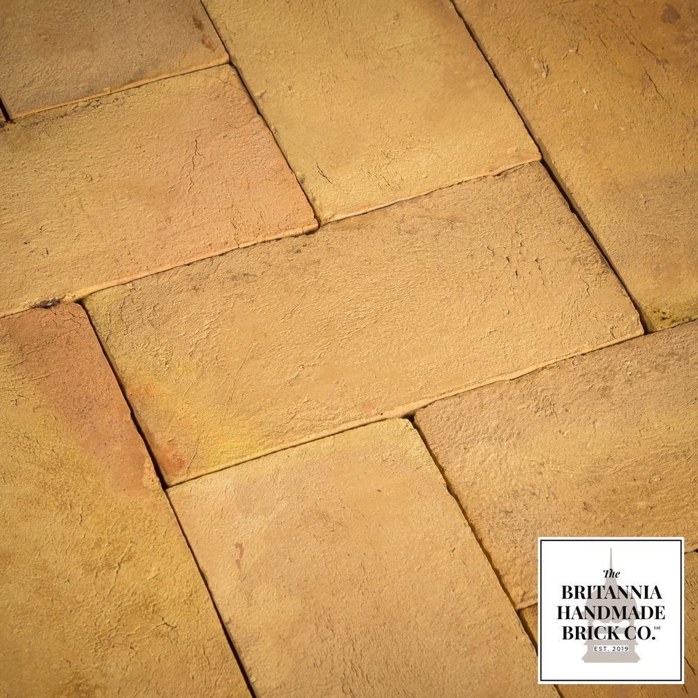 12 x 6" Buff Floor Brick, Period Style Handmade Paver