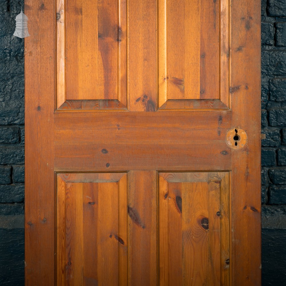 4-Panel Pine Door – Stained Finish