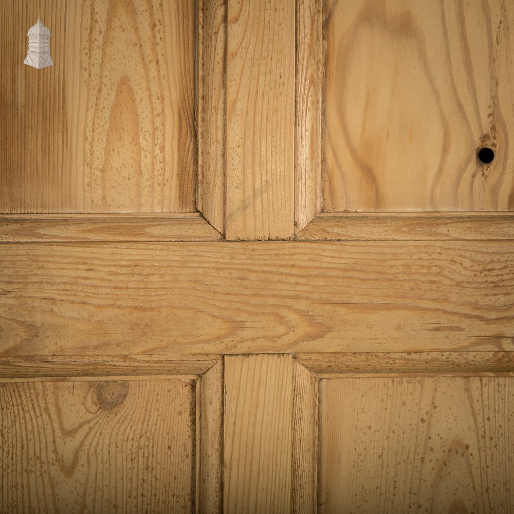 Paneled Pine Doors, Pair of 6 Panel Pine Doors