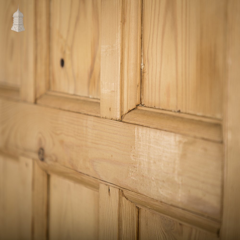 Paneled Pine Doors, Pair of 6 Panel Pine Doors