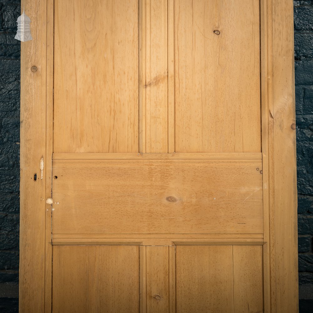 Pine Paneled Door, 4 Panel with moulding