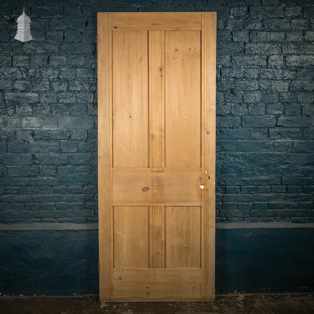 Pine Paneled Door, 4 Panel with moulding