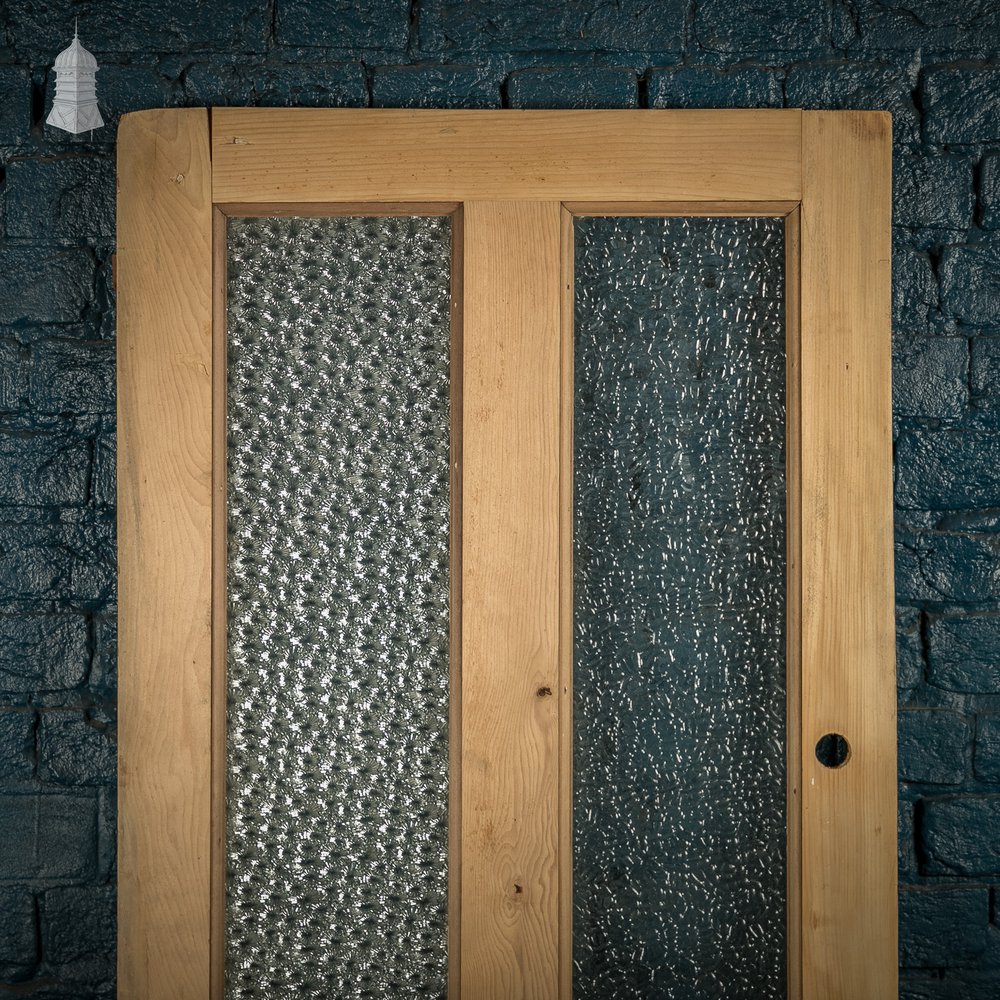 Half Glazed Door, 4 Panels, 2 with textured glazing