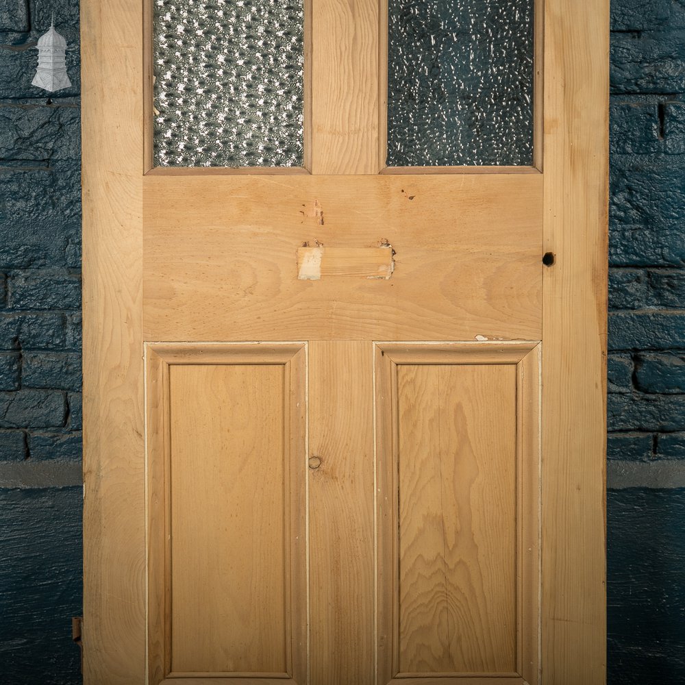 Half Glazed Door, 4 Panels, 2 with textured glazing