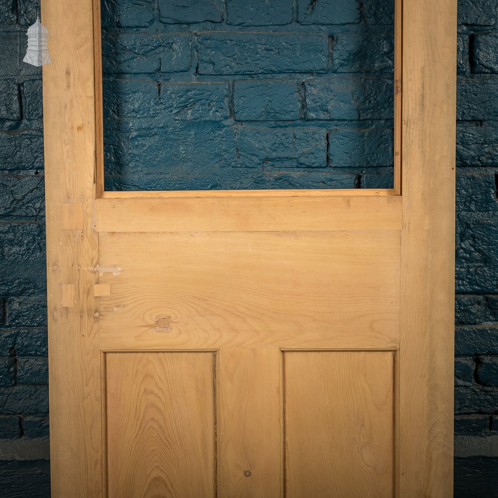 Half Glazed Door, 3 Panel Pine