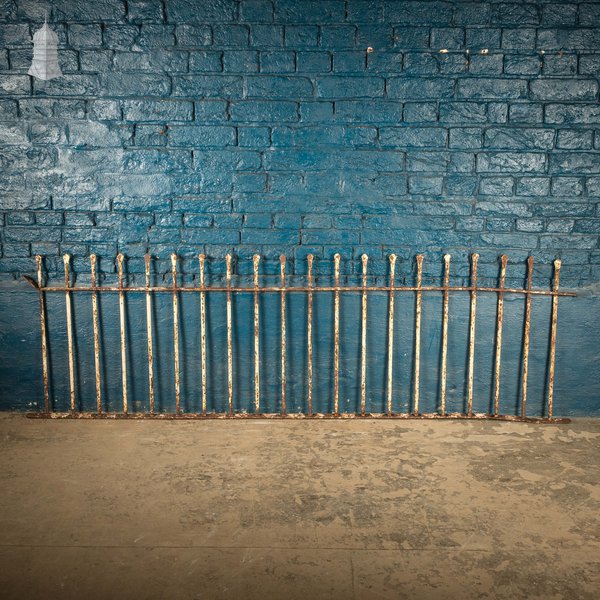Dwarf Wall Railing, Reclaimed Wrought Iron - A run of 6.9M