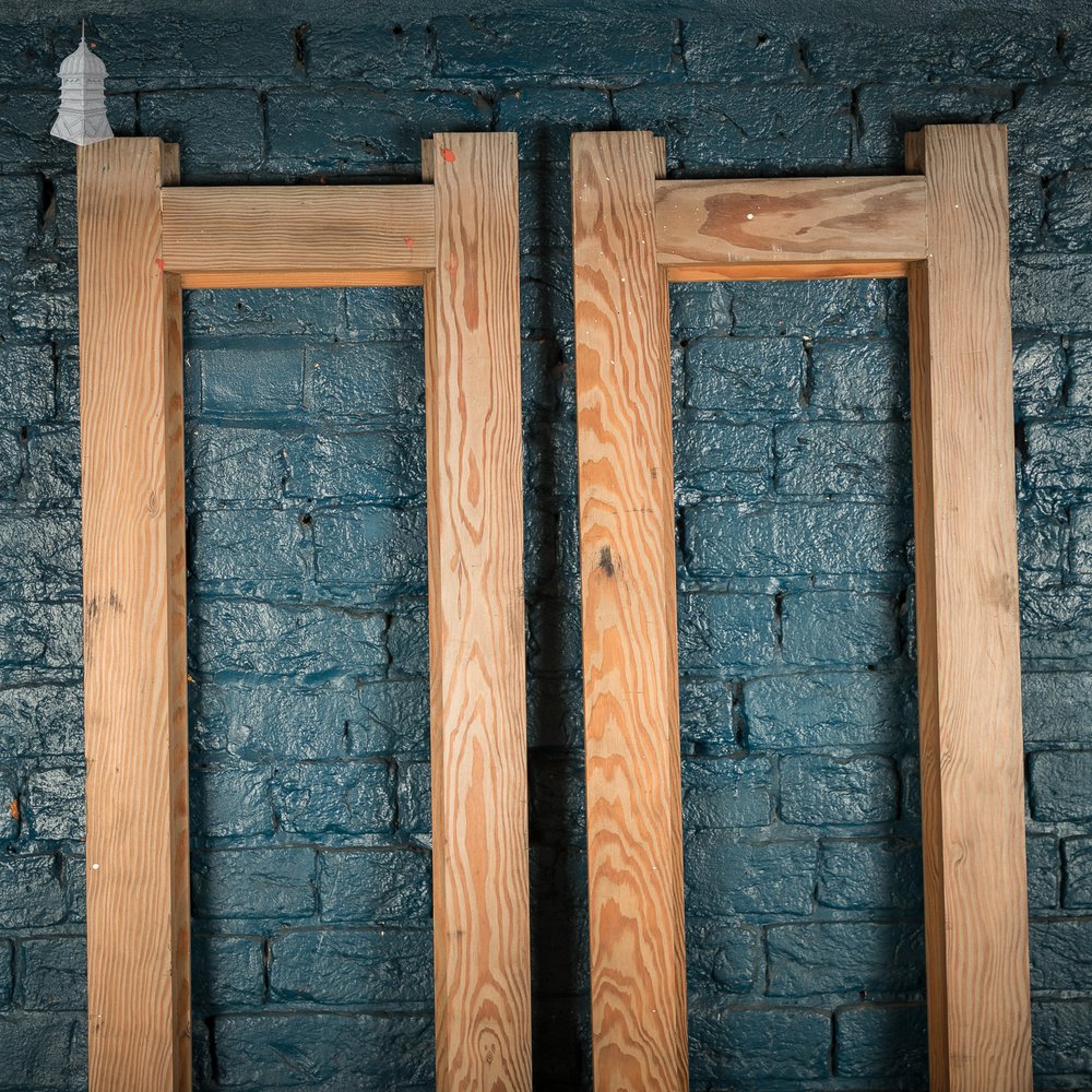 Pair of Unfinished Door Frames Pitch Pine.