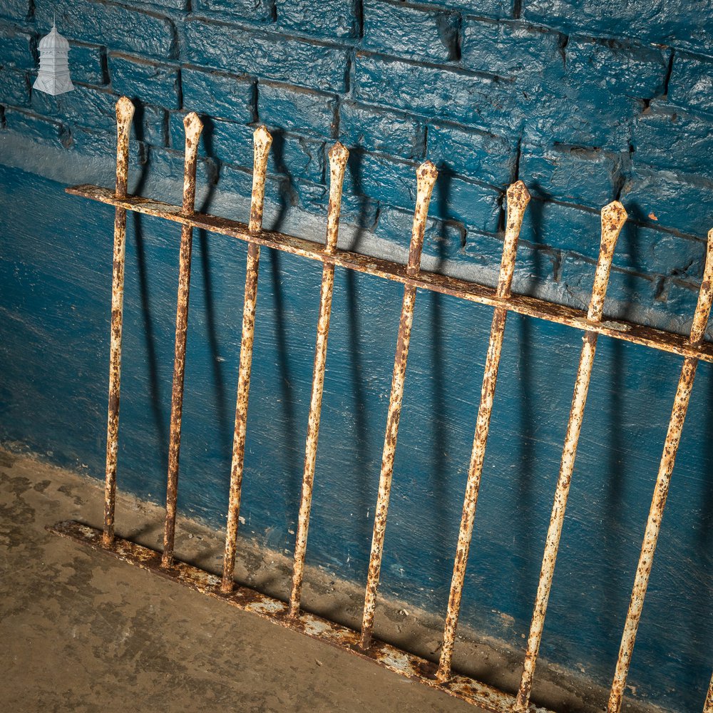 Dwarf Wall Railing, Reclaimed Wrought Iron - A run of 6.9M