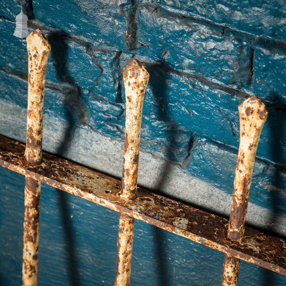 Dwarf Wall Railing, Reclaimed Wrought Iron - A run of 6.9M